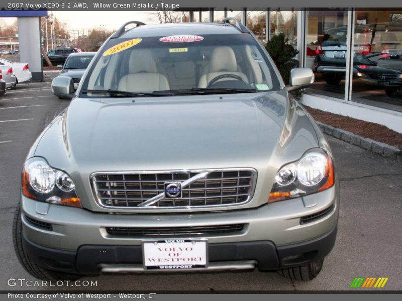 Willow Green Metallic / Taupe 2007 Volvo XC90 3.2 AWD