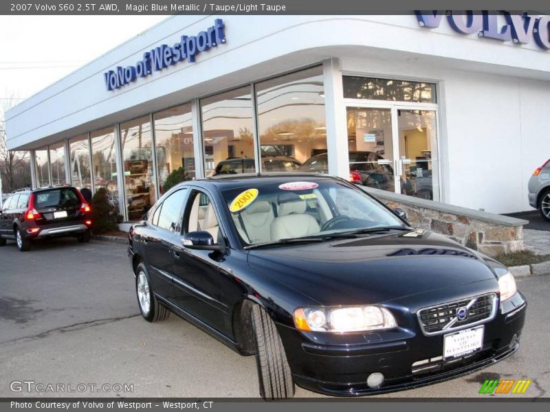 Magic Blue Metallic / Taupe/Light Taupe 2007 Volvo S60 2.5T AWD