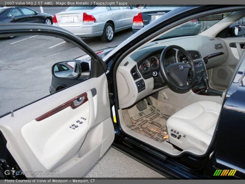 Magic Blue Metallic / Taupe/Light Taupe 2007 Volvo S60 2.5T AWD