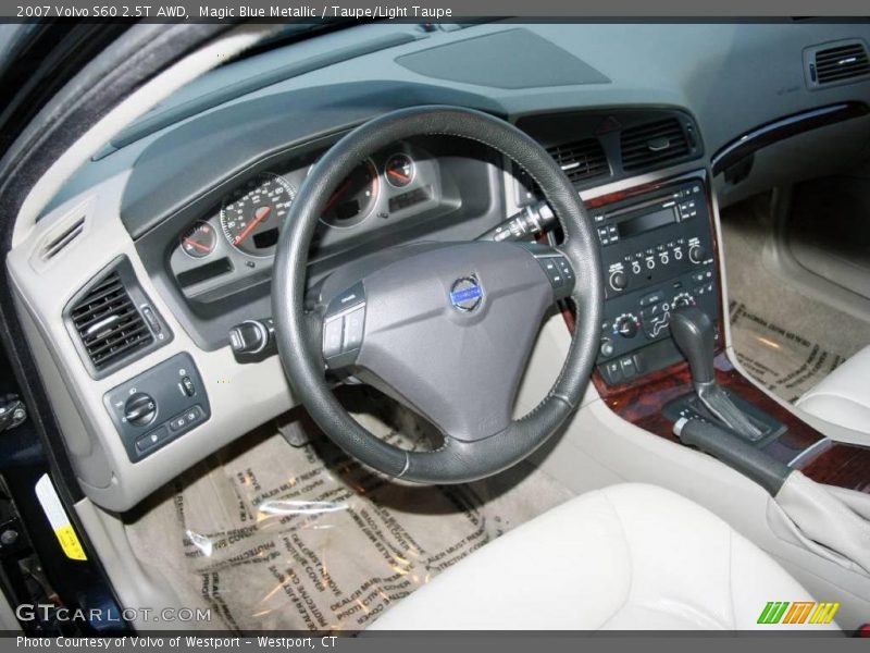 Magic Blue Metallic / Taupe/Light Taupe 2007 Volvo S60 2.5T AWD