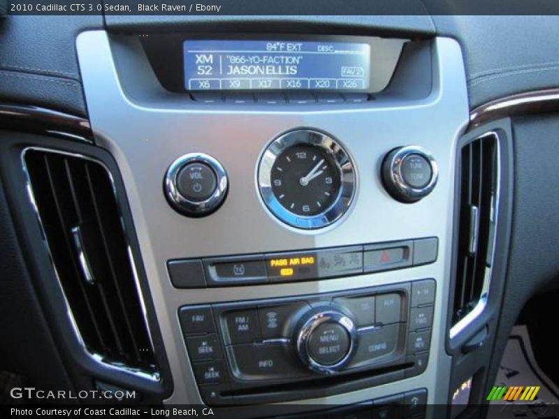 Black Raven / Ebony 2010 Cadillac CTS 3.0 Sedan