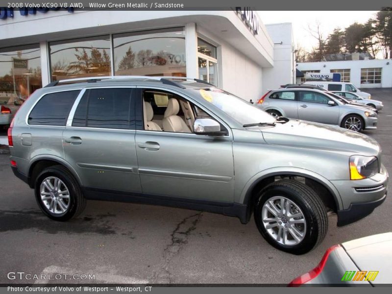 Willow Green Metallic / Sandstone 2008 Volvo XC90 V8 AWD