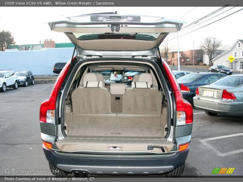 Willow Green Metallic / Sandstone 2008 Volvo XC90 V8 AWD