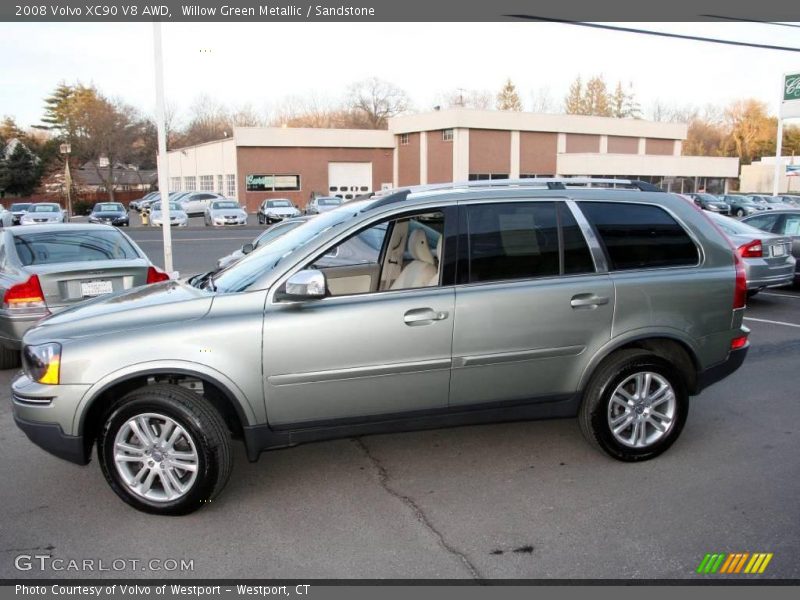 Willow Green Metallic / Sandstone 2008 Volvo XC90 V8 AWD