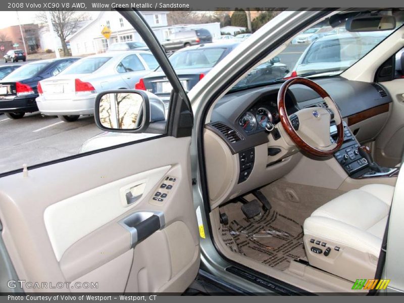 Willow Green Metallic / Sandstone 2008 Volvo XC90 V8 AWD