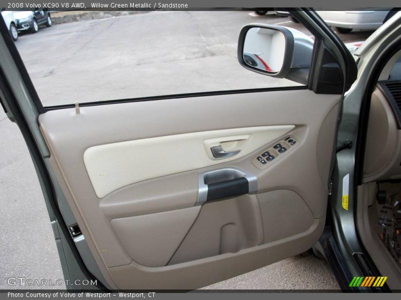 Willow Green Metallic / Sandstone 2008 Volvo XC90 V8 AWD