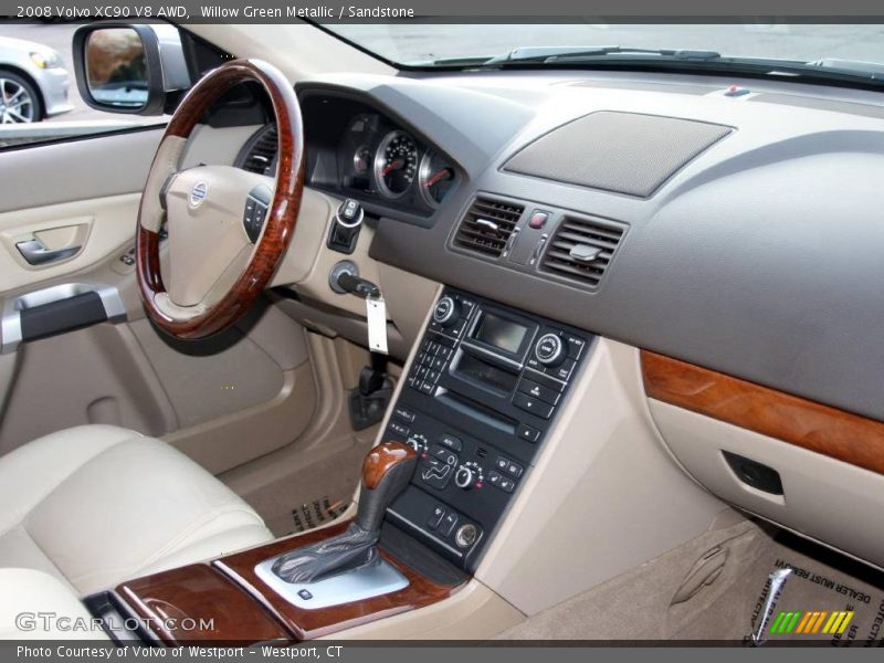 Willow Green Metallic / Sandstone 2008 Volvo XC90 V8 AWD
