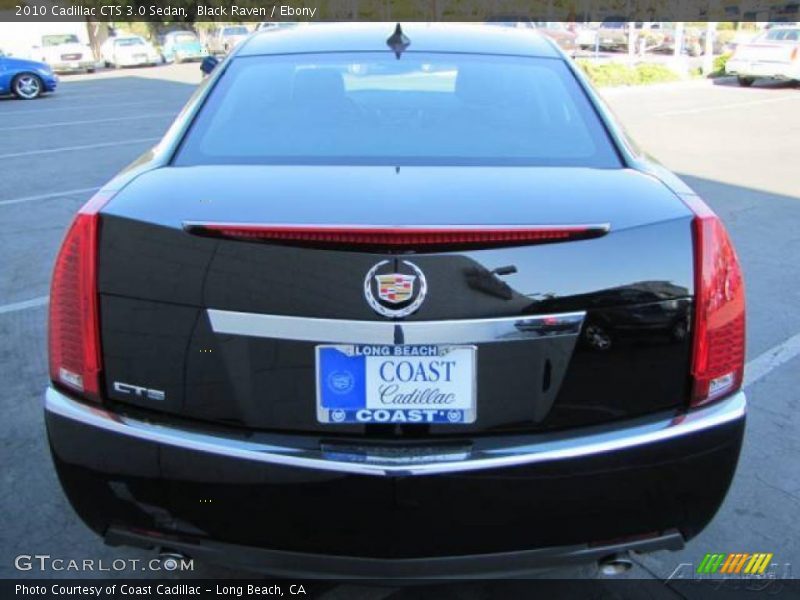 Black Raven / Ebony 2010 Cadillac CTS 3.0 Sedan