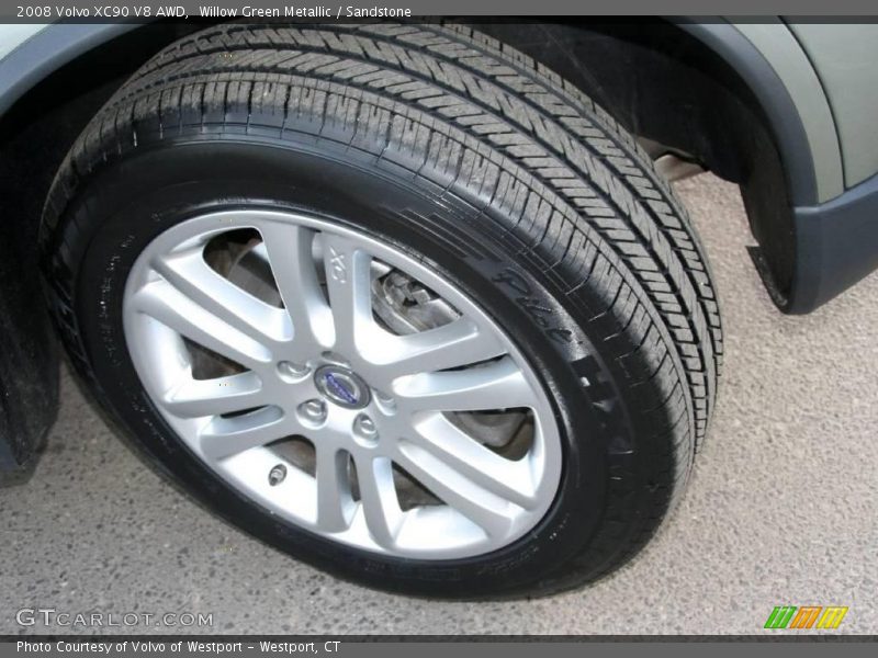 Willow Green Metallic / Sandstone 2008 Volvo XC90 V8 AWD