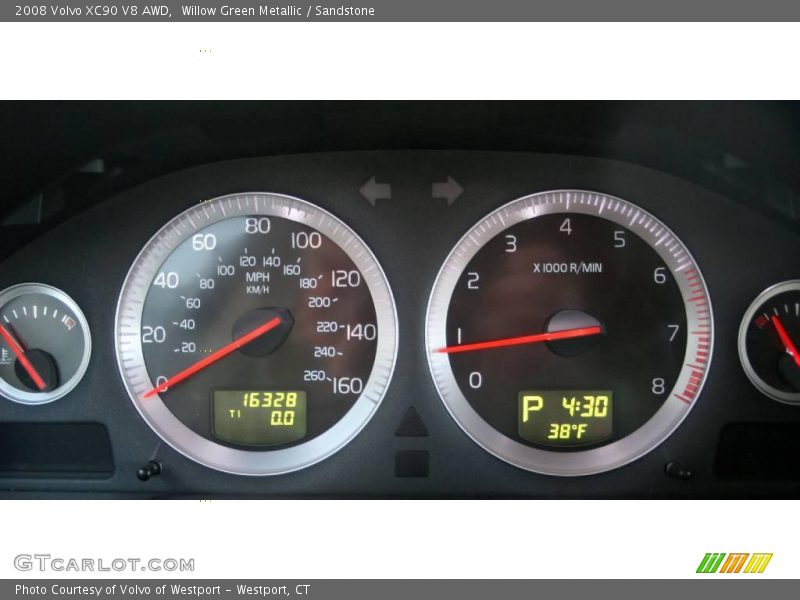 Willow Green Metallic / Sandstone 2008 Volvo XC90 V8 AWD