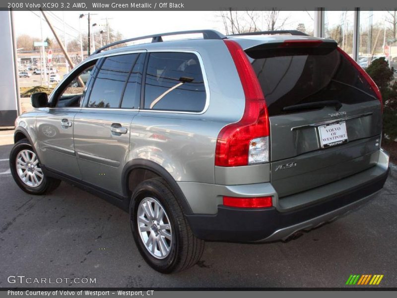 Willow Green Metallic / Off Black 2008 Volvo XC90 3.2 AWD