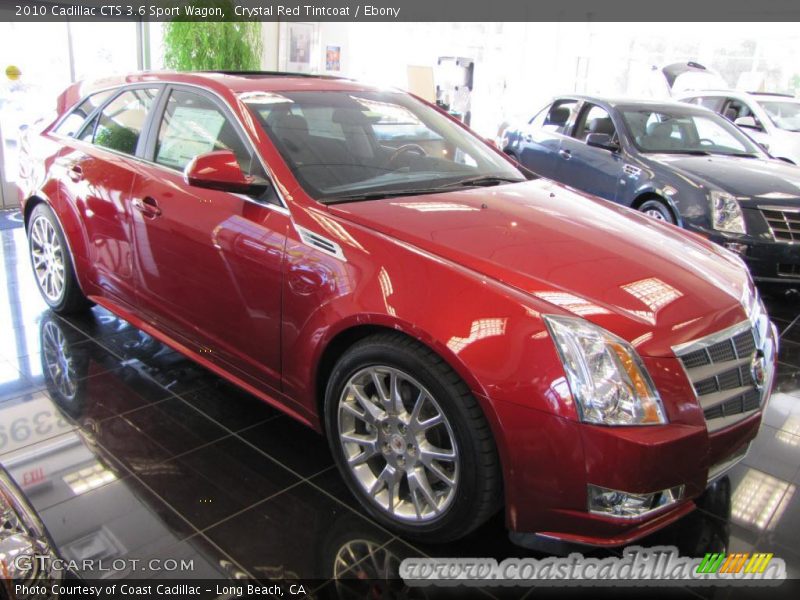 Crystal Red Tintcoat / Ebony 2010 Cadillac CTS 3.6 Sport Wagon