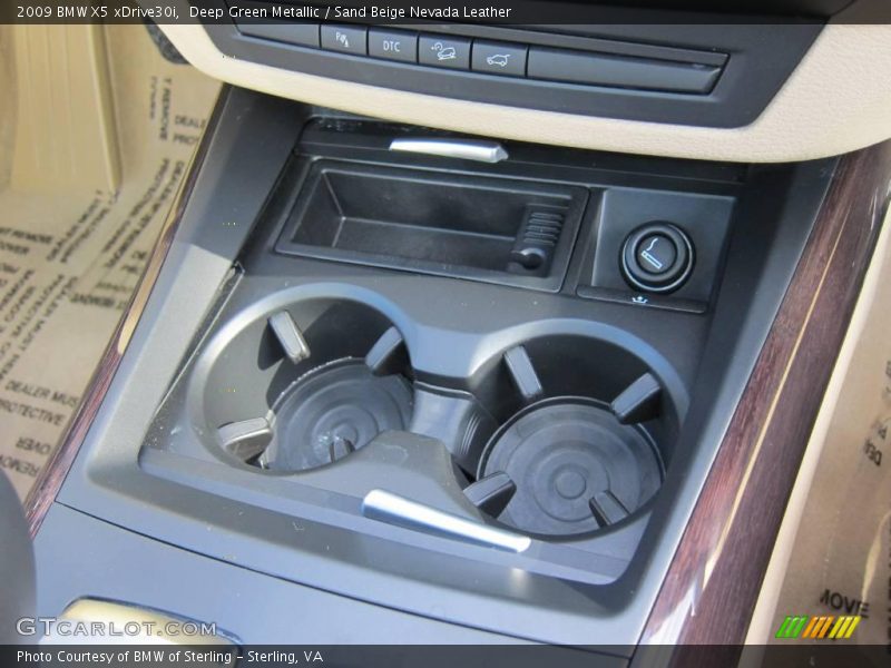 Deep Green Metallic / Sand Beige Nevada Leather 2009 BMW X5 xDrive30i