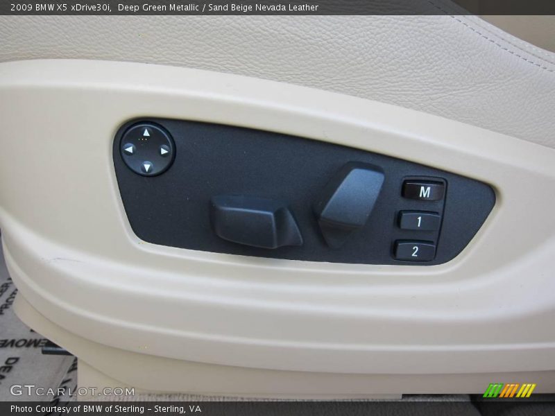 Deep Green Metallic / Sand Beige Nevada Leather 2009 BMW X5 xDrive30i