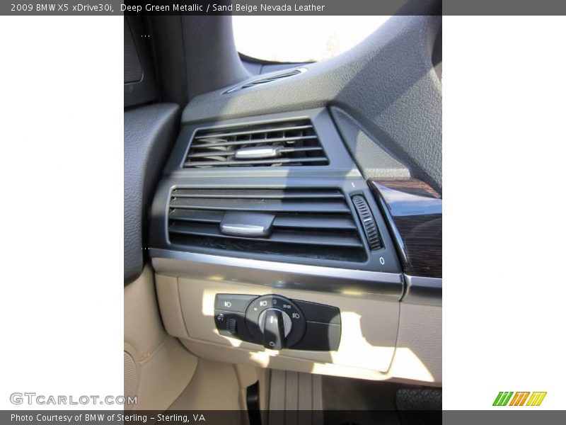 Deep Green Metallic / Sand Beige Nevada Leather 2009 BMW X5 xDrive30i
