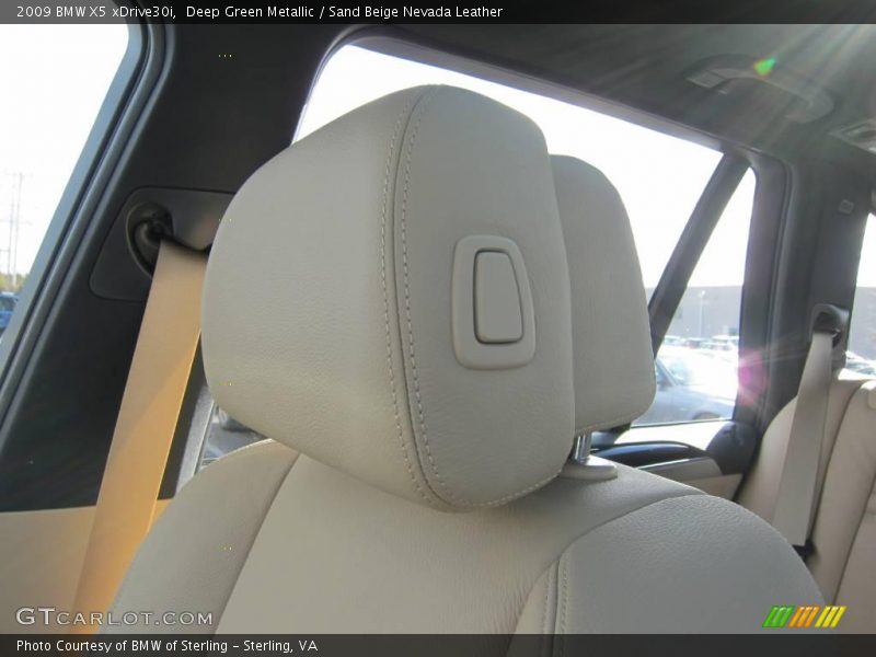 Deep Green Metallic / Sand Beige Nevada Leather 2009 BMW X5 xDrive30i