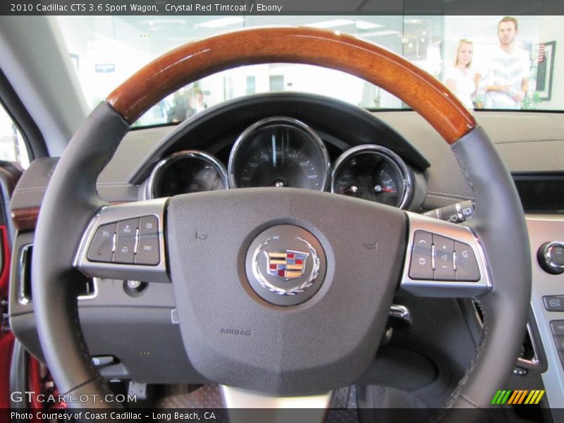 Crystal Red Tintcoat / Ebony 2010 Cadillac CTS 3.6 Sport Wagon