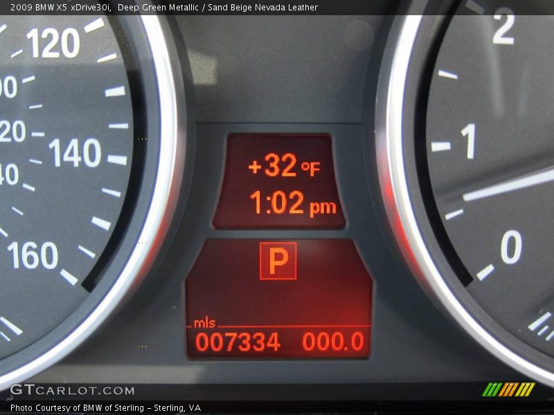 Deep Green Metallic / Sand Beige Nevada Leather 2009 BMW X5 xDrive30i