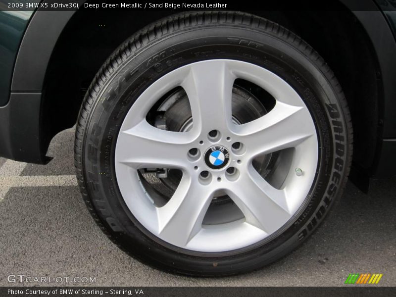 Deep Green Metallic / Sand Beige Nevada Leather 2009 BMW X5 xDrive30i