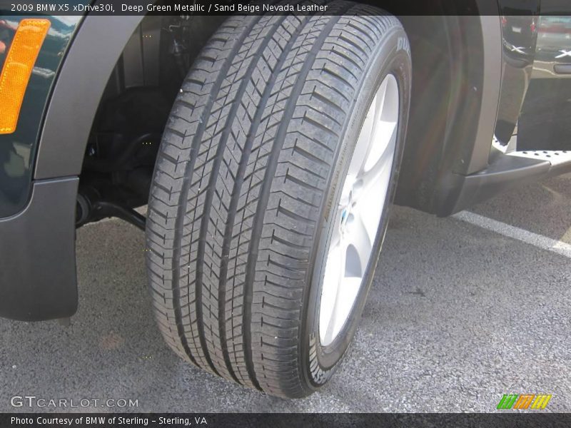 Deep Green Metallic / Sand Beige Nevada Leather 2009 BMW X5 xDrive30i