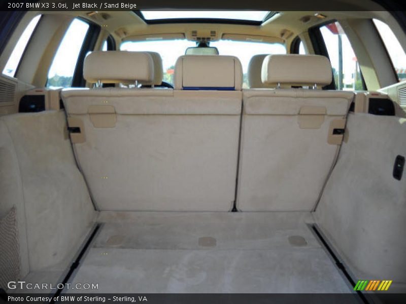 Jet Black / Sand Beige 2007 BMW X3 3.0si