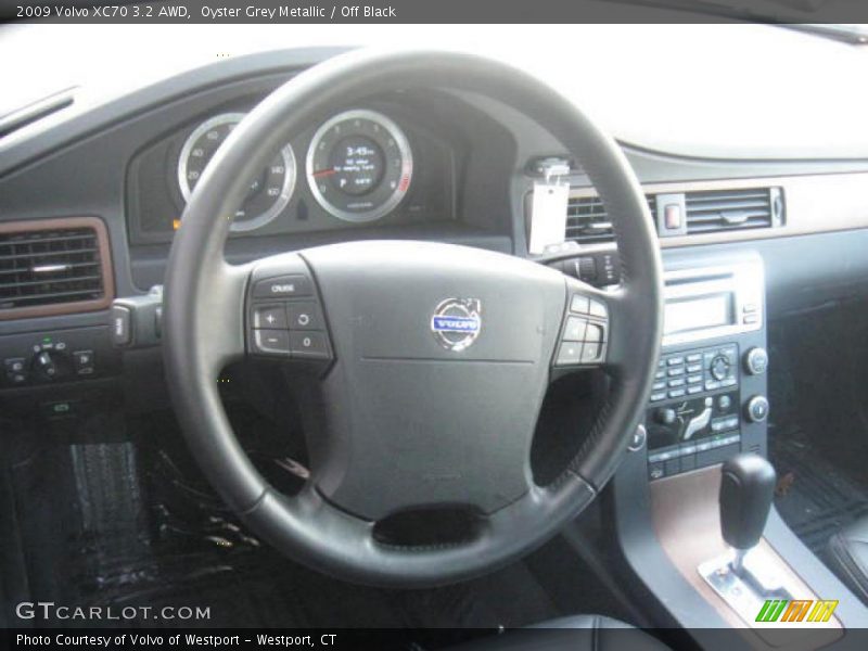 Oyster Grey Metallic / Off Black 2009 Volvo XC70 3.2 AWD