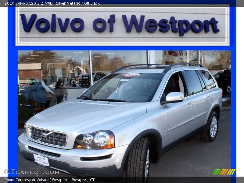 Silver Metallic / Off Black 2010 Volvo XC90 3.2 AWD
