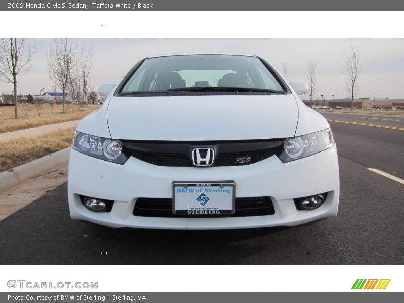 Taffeta White / Black 2009 Honda Civic Si Sedan