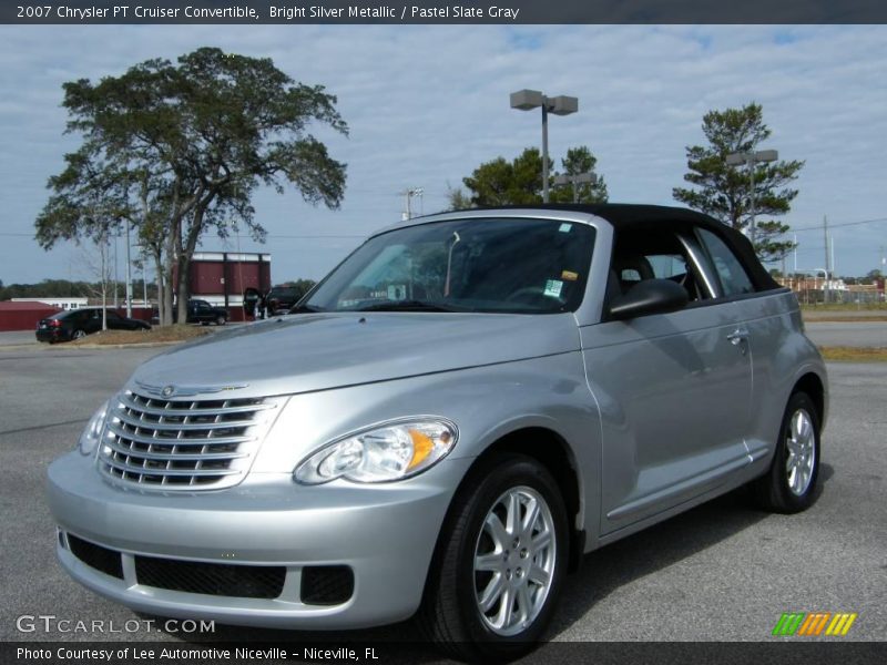 Bright Silver Metallic / Pastel Slate Gray 2007 Chrysler PT Cruiser Convertible