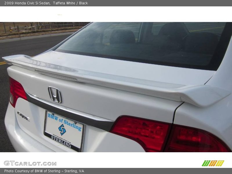 Taffeta White / Black 2009 Honda Civic Si Sedan