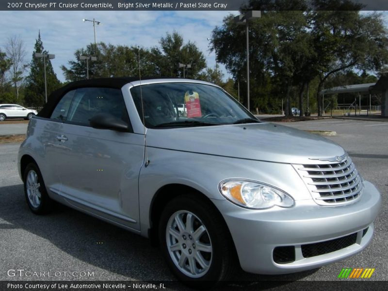 Bright Silver Metallic / Pastel Slate Gray 2007 Chrysler PT Cruiser Convertible