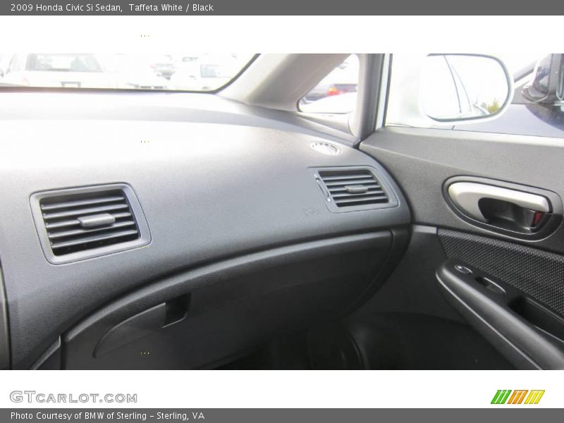 Taffeta White / Black 2009 Honda Civic Si Sedan