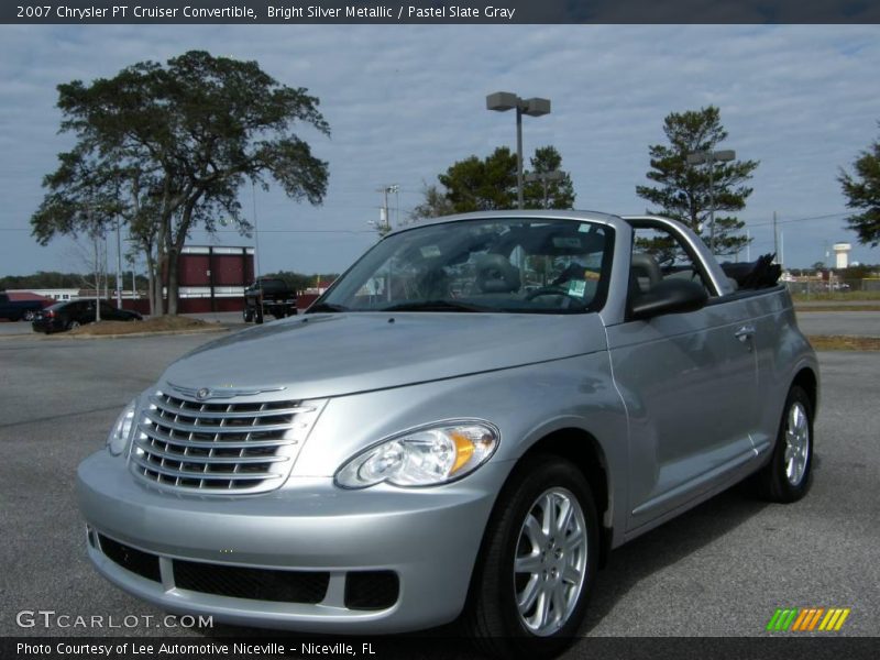 Bright Silver Metallic / Pastel Slate Gray 2007 Chrysler PT Cruiser Convertible
