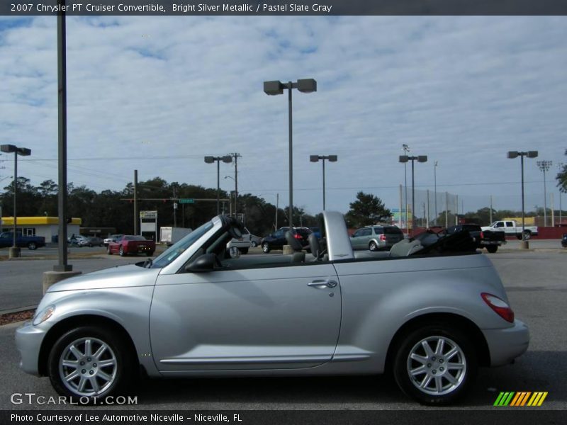 Bright Silver Metallic / Pastel Slate Gray 2007 Chrysler PT Cruiser Convertible