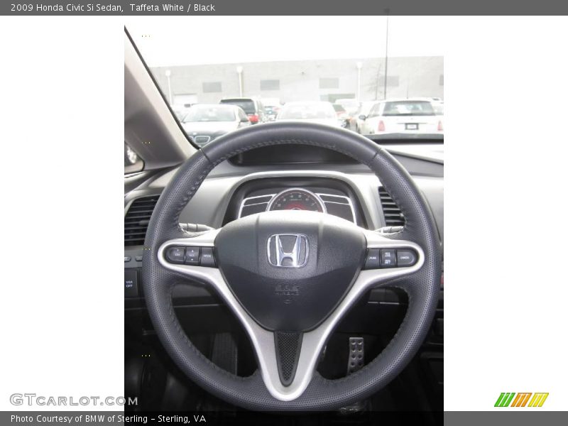 Taffeta White / Black 2009 Honda Civic Si Sedan