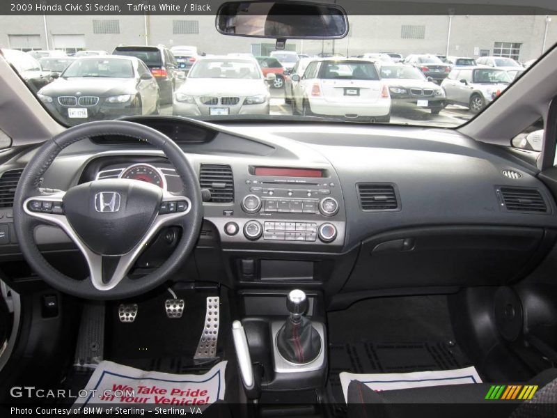 Taffeta White / Black 2009 Honda Civic Si Sedan