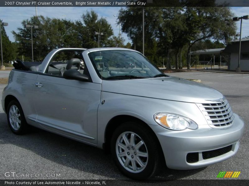 Bright Silver Metallic / Pastel Slate Gray 2007 Chrysler PT Cruiser Convertible