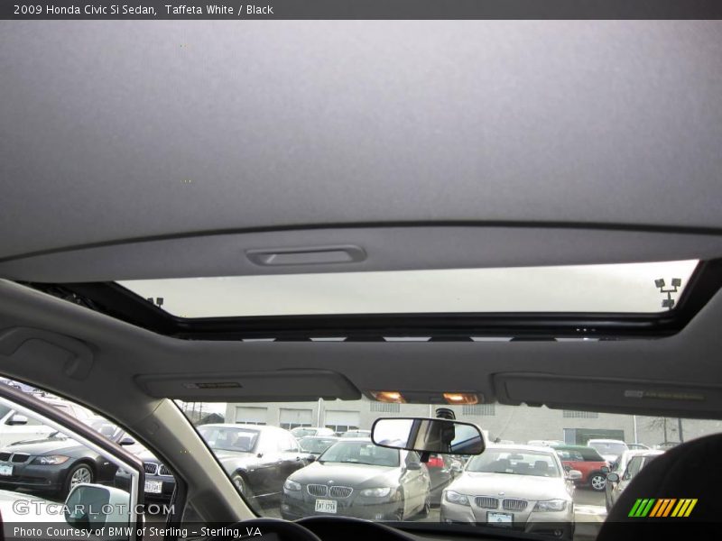 Taffeta White / Black 2009 Honda Civic Si Sedan