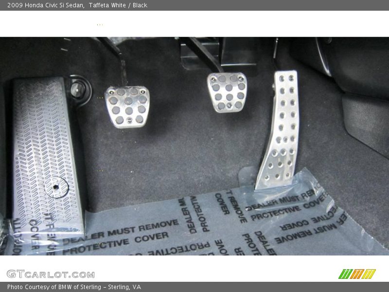 Taffeta White / Black 2009 Honda Civic Si Sedan