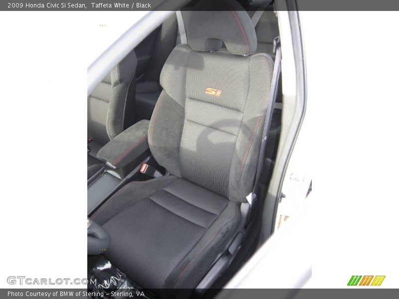 Taffeta White / Black 2009 Honda Civic Si Sedan