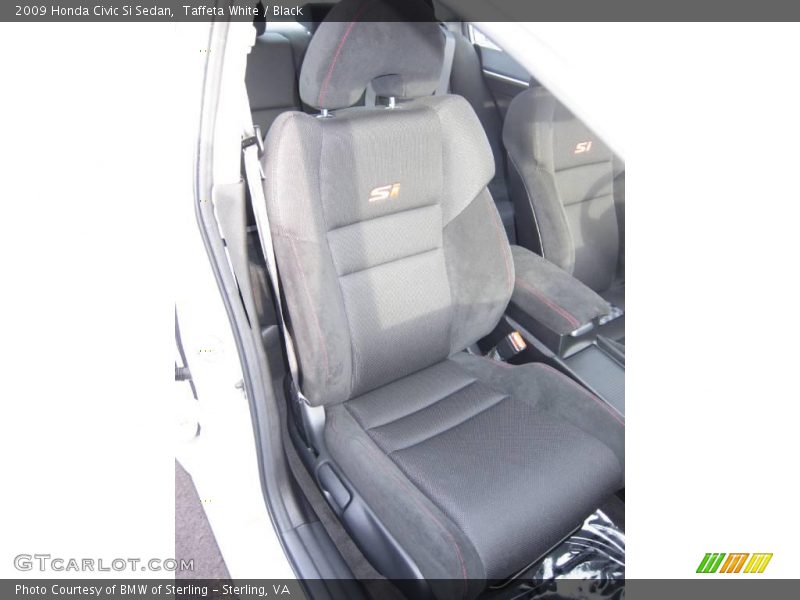 Taffeta White / Black 2009 Honda Civic Si Sedan