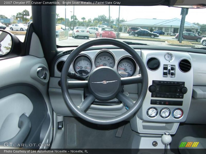 Bright Silver Metallic / Pastel Slate Gray 2007 Chrysler PT Cruiser Convertible