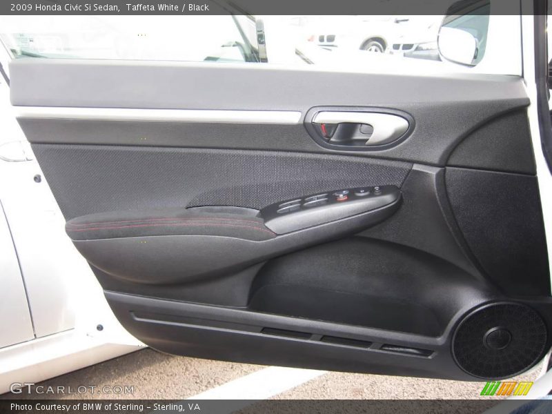 Taffeta White / Black 2009 Honda Civic Si Sedan
