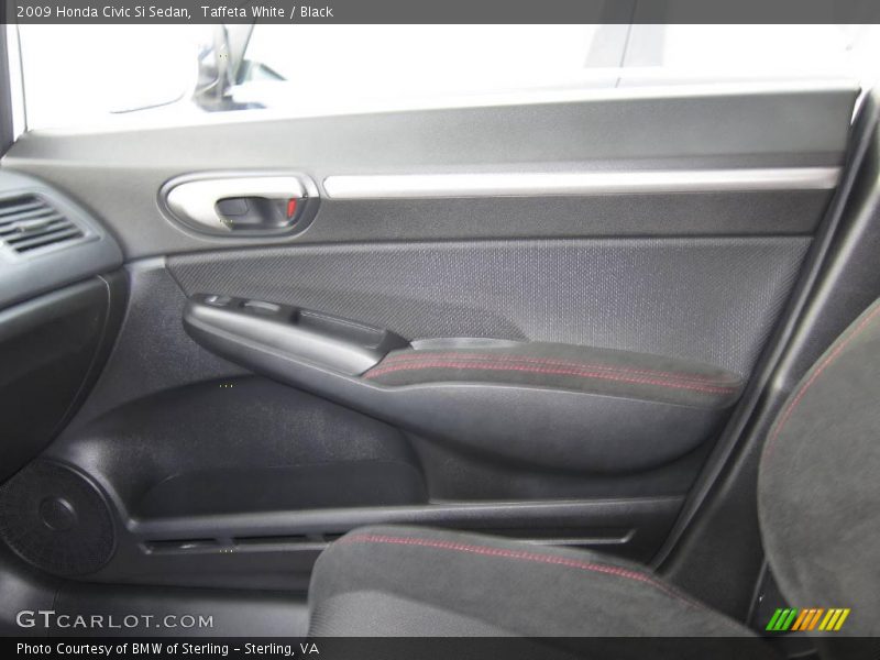Taffeta White / Black 2009 Honda Civic Si Sedan