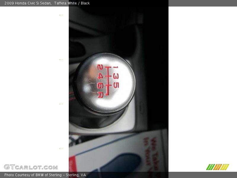 Taffeta White / Black 2009 Honda Civic Si Sedan