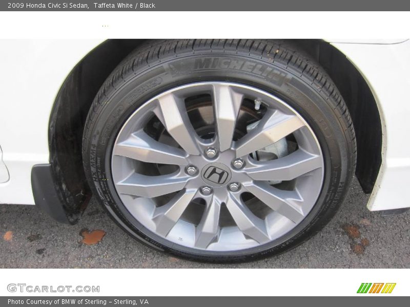 Taffeta White / Black 2009 Honda Civic Si Sedan