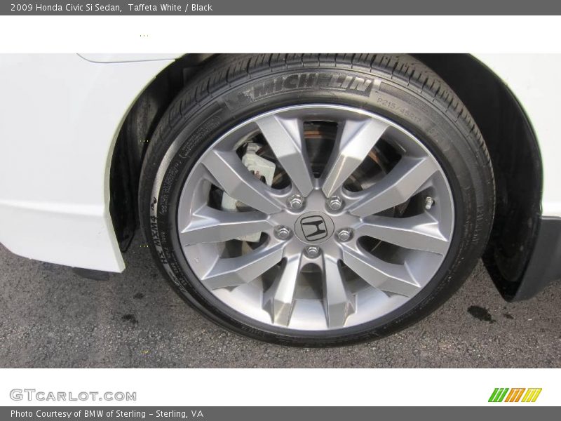 Taffeta White / Black 2009 Honda Civic Si Sedan