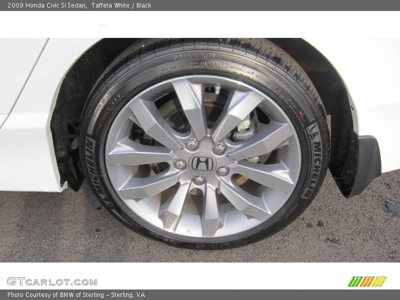 Taffeta White / Black 2009 Honda Civic Si Sedan