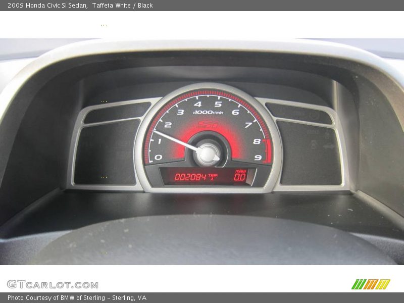 Taffeta White / Black 2009 Honda Civic Si Sedan