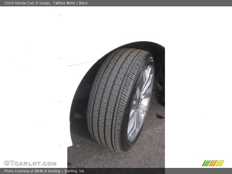 Taffeta White / Black 2009 Honda Civic Si Sedan